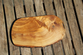olijfhouten borrel/tapas plank 29,5 cm x 19,5 cm NR 1