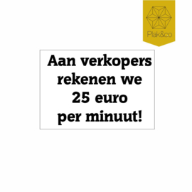 Deurbelsticker geen verkopers