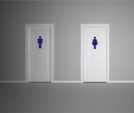 Man Vrouw symbool toilet