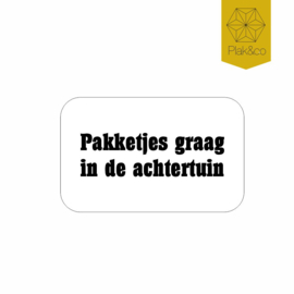 Deurbelsticker instructies postbode