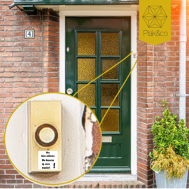 Deurbelsticker geen collectes