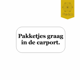 Deurbelsticker instructies postbode