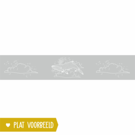Raamfolie voor kinderkamer - Walvis