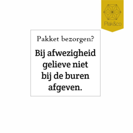 Deurbelsticker instructies postbode