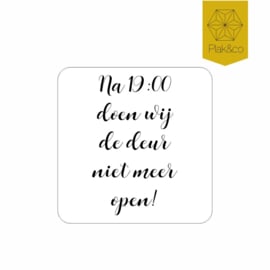 Deurbelsticker instructies aanbellen