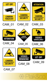 Camera beveiliging stickers