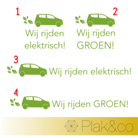 Wij Rijden Groen autosticker