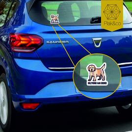 Hulphonden sticker: Hond aan boord