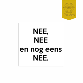 Deurbelsticker geen verkopers