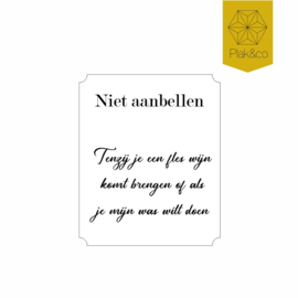 Deurbelsticker instructies aanbellen