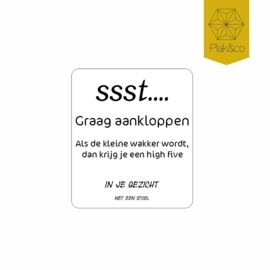 Deurbelsticker instructies aanbellen