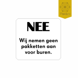 Deurbelsticker instructies postbode