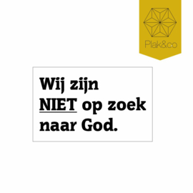 Deurbelsticker geen geloofovertuigers
