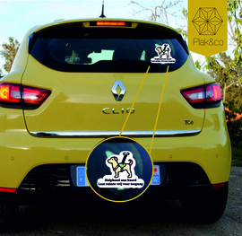 Hulphonden sticker: Hond aan boord