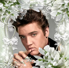 Elvis presley in memoriam (40x50cm full painting)