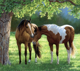 Paarden, koeien en varkens