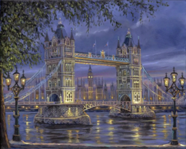 Touwer Bridge in Londen  (40X50cm full painting)