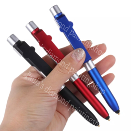Opvouwbare lightpennen met verlichting en rubber dopje