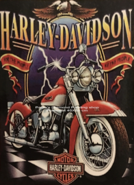 Harley Davidson rood (40x50cm) (full painting.)