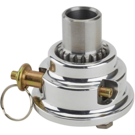 Pin-Style Quick Release Aluminum Steering Wheel Hub, 3/4In Steel Shaft
