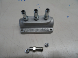 reproduction fuel block  , cast aluminium .  " EDDY MEYER HOLLYWOOD "