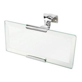 Roadster Rectangular Mirror, Chrome