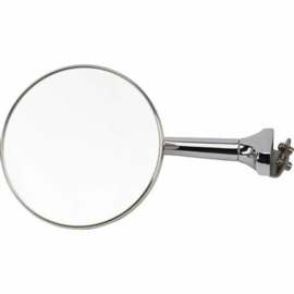 Universal Stainless Clamp-On Rear View Door Front Mirror, 4 Inch