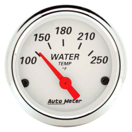 Auto Meter® 1337 - Arctic White Series 2-1/16" Water Temperature Gauge, 100-250 F