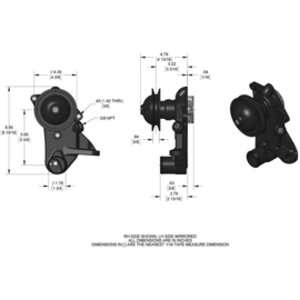 1949-53 Ford Flathead V8 Engine Water Pump w/ Wide Belt DRIVER SIDE