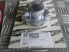 KROMETT, GAS CAP COVER LARGE. CHROME