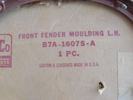 NOS 1957 Ford Front Fender Extension Mouldings FoMoCo 57 RH & LH