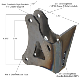 Speedway Four-Bar Rear Axle Brackets
