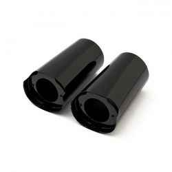 UPPER FORK SLIDER COVERS. BLACK  1914-23