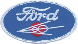 Cloth Patch - Oval Ford V8 Emblem