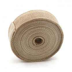 EXHAUST INSULATING WRAP. 2" WIDE LIGHT BROWN