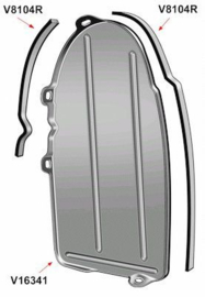 Left Rear Fender Brace Panel - Stamped Steel - Ford Passenger, Ford Sedan Delivery & Ford Station Wagon