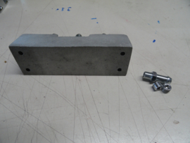 reproduction fuel block  , cast aluminium .  " MOON  "