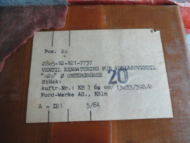 Ford koln original valve seat N.O.S. ( still consealed  in the box )