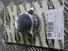 KROMETT, GAS CAP COVER SMALL. CHROME