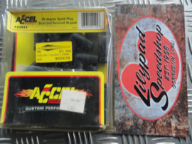 ACCEL, 8.8-9MM SPARK PLUG BOOT & TERMINAL. 90 DEGREE, BLACK,  10 TIMES
