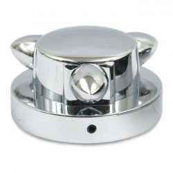 KROMETT, GAS CAP COVER SMALL. CHROME