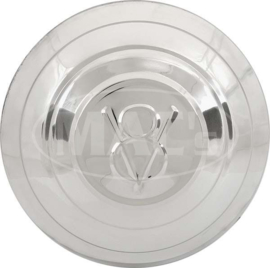 Hub Cap - V8 Embossed - Stainless Steel - 5-3/4 - 1932 Ford