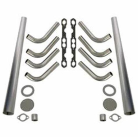 small block chevy   Lake Style Header Kit, 1-5/8 Tube, 3-1/2 Inch Cone