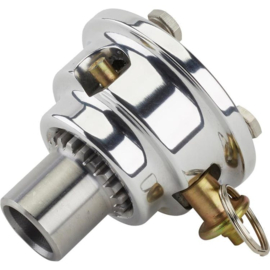 Pin-Style Quick Release Aluminum Steering Wheel Hub, 3/4In Steel Shaft
