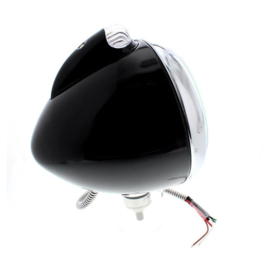 Guide 682-C Style 12 Volt H4 Headlight with Turn Signal, Black SET OFF TWO