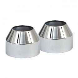FORK BOOT COVERS, CHROME 73-78