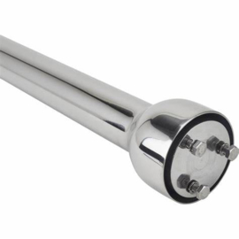 Polished Stainless Steering Column, 30 Inch long    1-3/4 Diameter