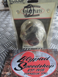 MINI SPEEDOMETER, 1:1 KMH CHROME WITH BLACK FACE PLATE