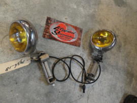 VINTAGE FOG LIGHT SET INCL BUMPER MOUNT  5 INCH