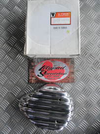 V-Twin Manufacturing Canada – Chrome Finned Tear Drop Air Cleaner COVER